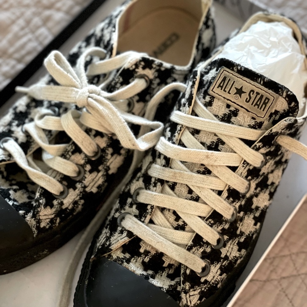 90s All-Star Converse Houndstooth Sneakers